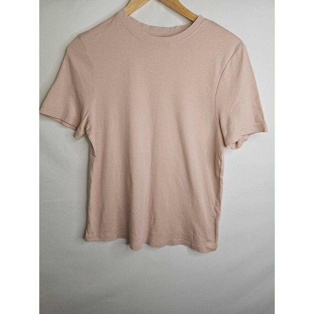 Boden Blush Pink Crew Neck Short Sleeve Loose Fit Tee Shirt Women's Size Small